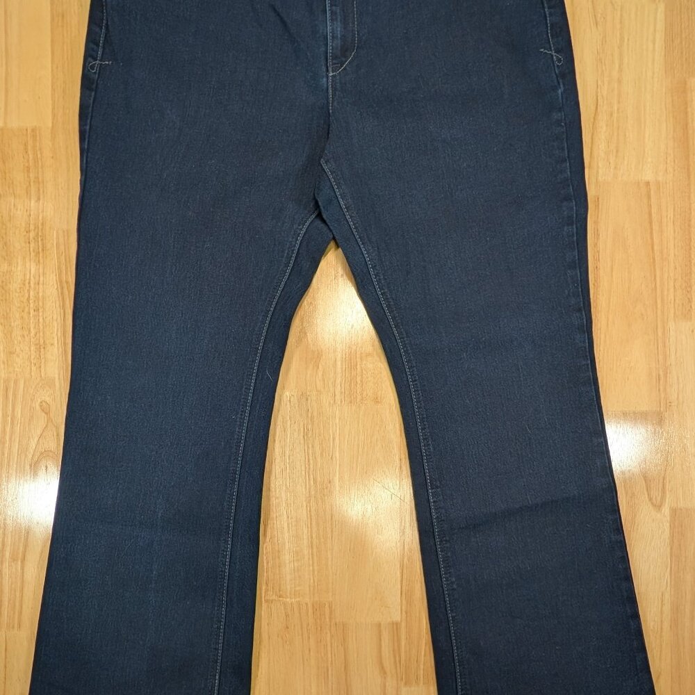 Jordache Jeans Womens 14 Dark Rinse Stretch Denim 36x32 Bootcut